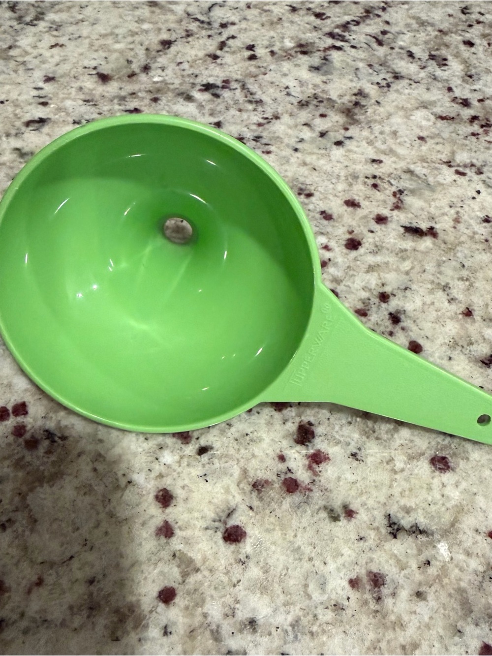 Vintage Tupperware Funnel - Lime Green #1227